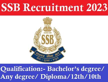 Sashastra Seema Bal (SSB) Recruitment 2023