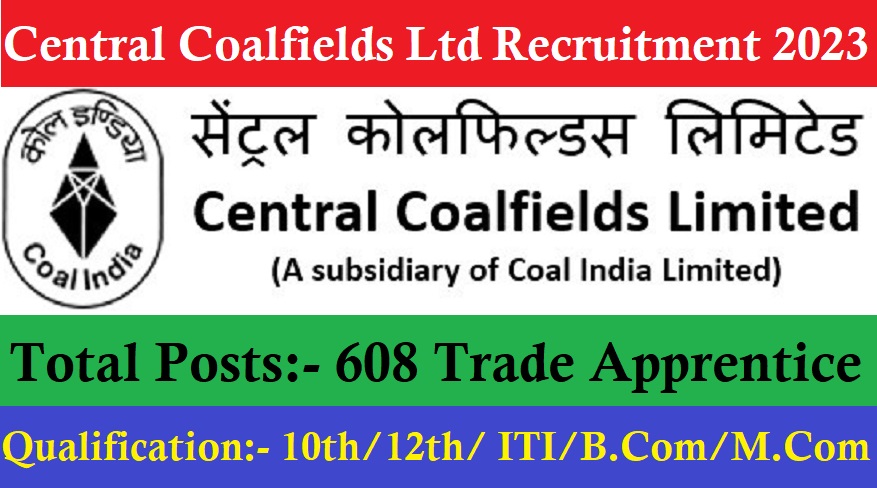 Central Coalfields Ltd Recruitment 2023