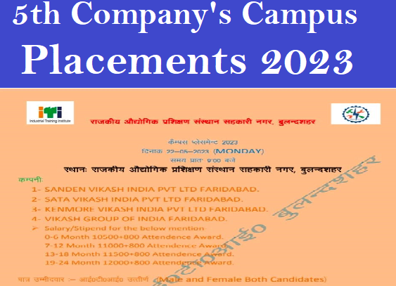 5th Company's Campus Placements 2023