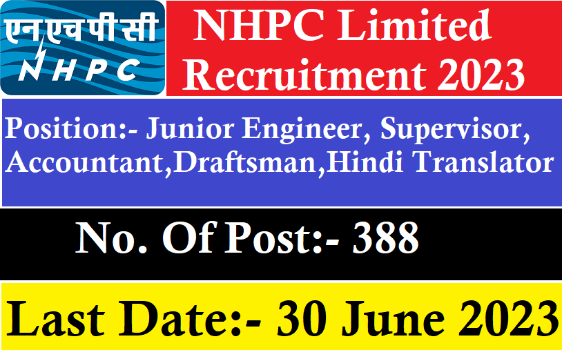 NHPC Limited Recruitment 2023