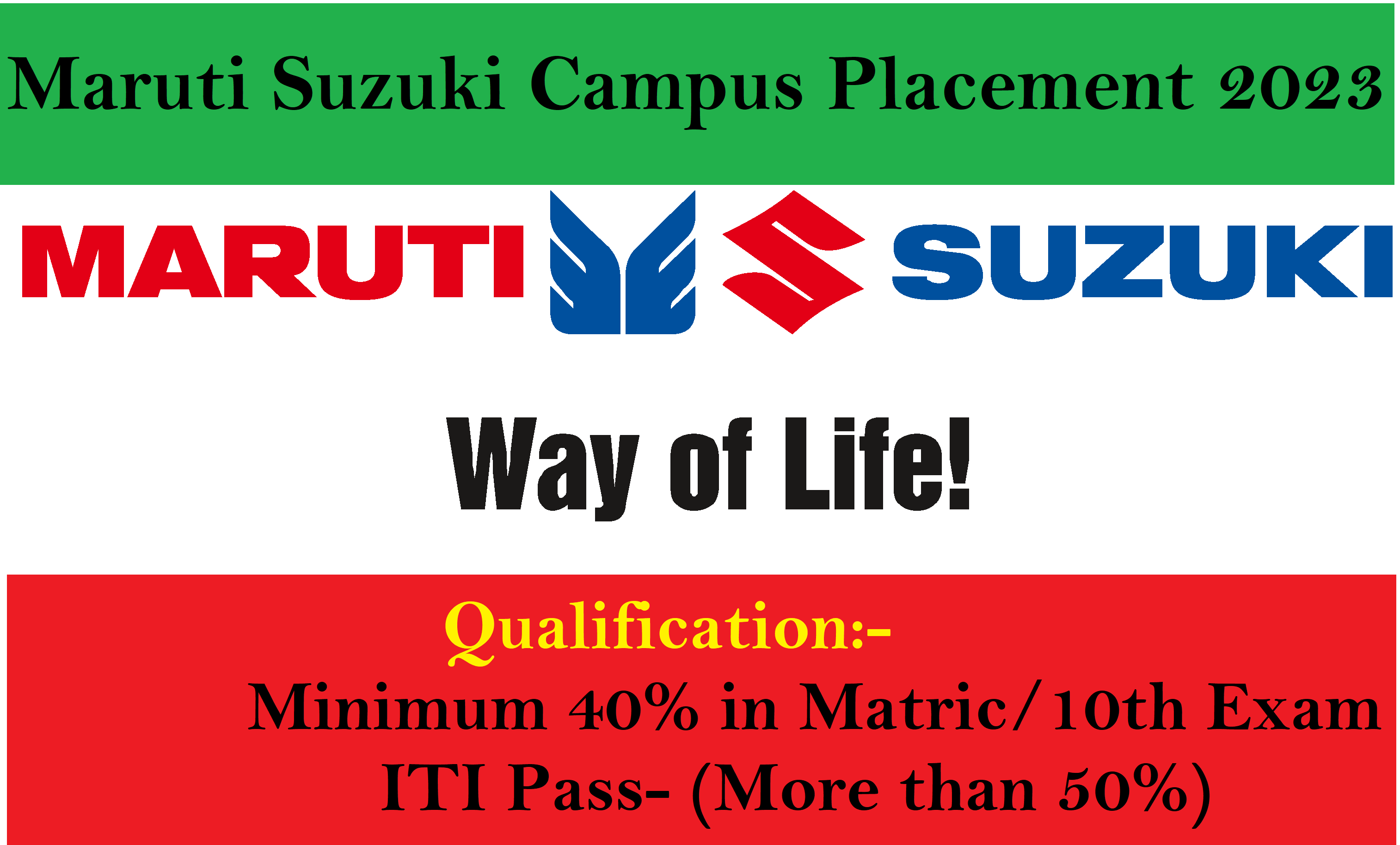 Maruti Suzuki Campus Placement 2023