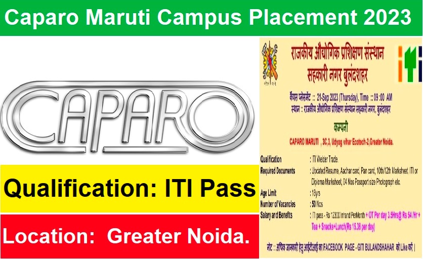 Caparo Maruti Ltd Campus Placement 2023