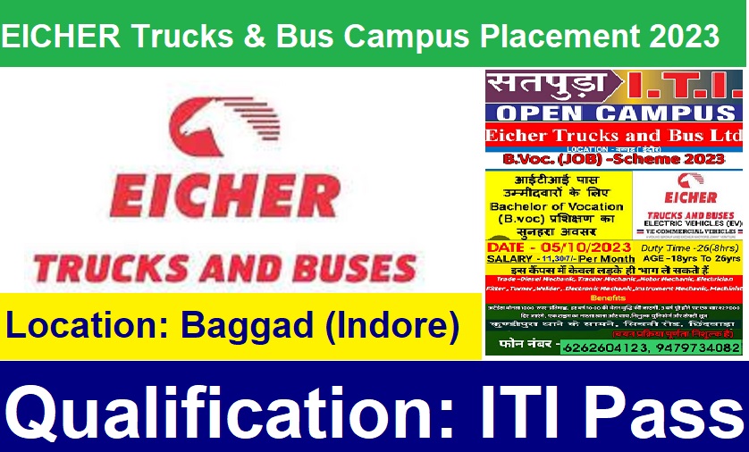 EICHER Trucks & Bus Campus Placement 2023