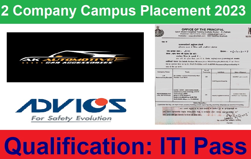2 Company Campus Placement 2023