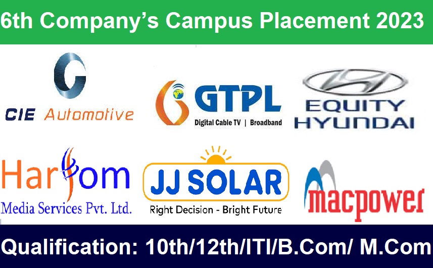 6th Company’s Campus Placement 2023