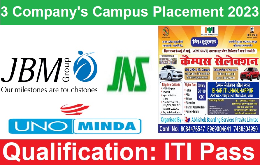JBM & 2 Others Company Campus Placement 2023
