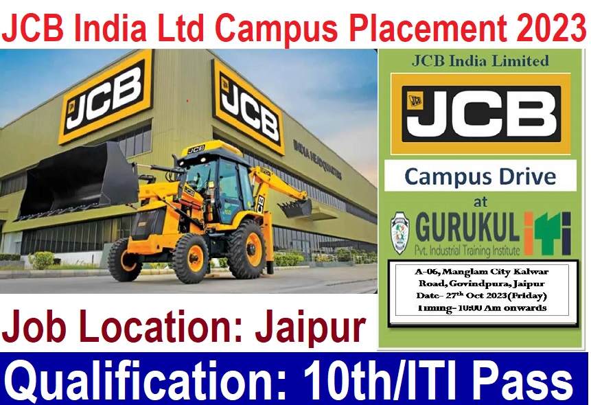 JCB India Ltd Campus Placement 2023