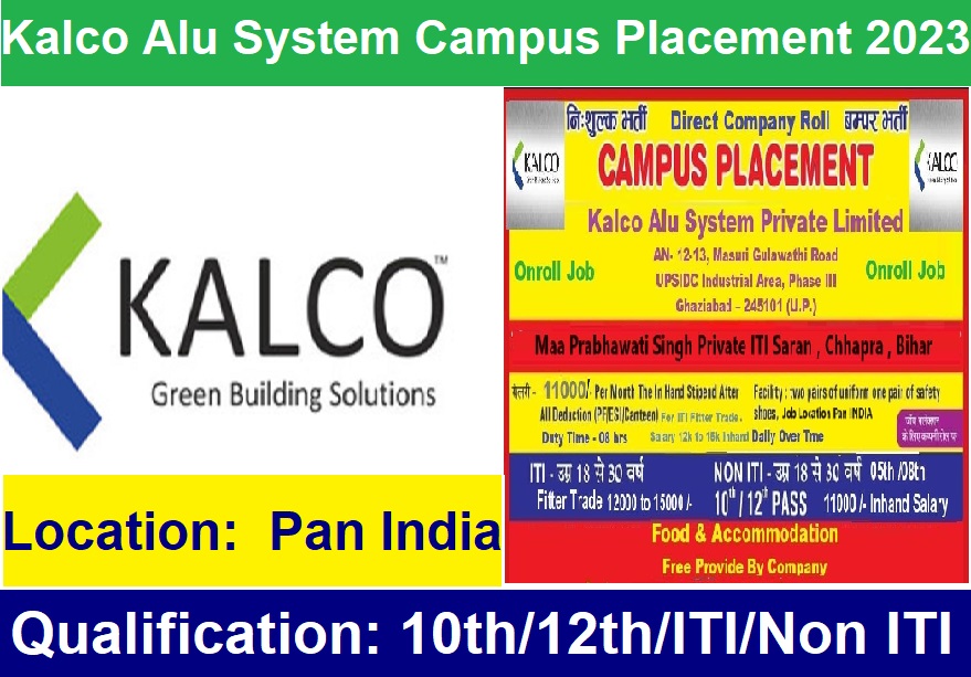 Kalco Alu System Pvt Ltd Campus Placement 2023