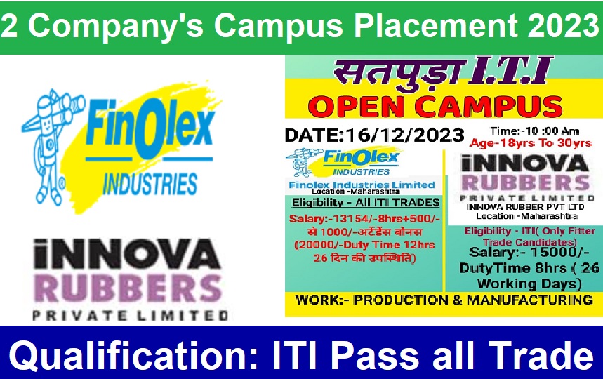 Finolex Industries & Innova Rubber Campus Placement 2023