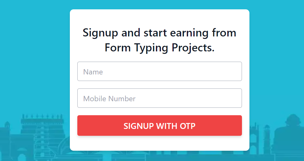 Work From Home - Form Typing Projects