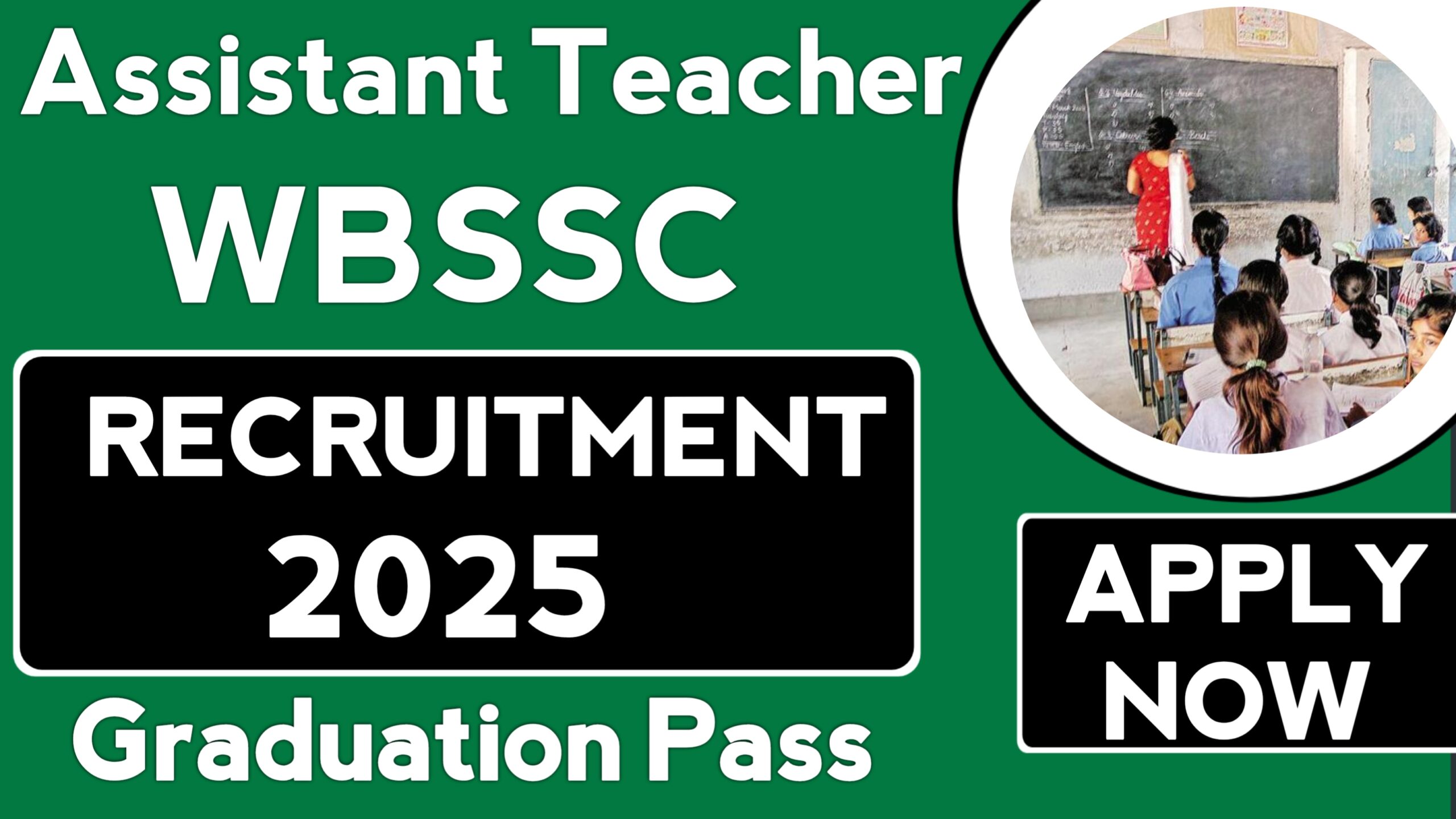 WBSSC Assistant Teachers Recruitment 2025