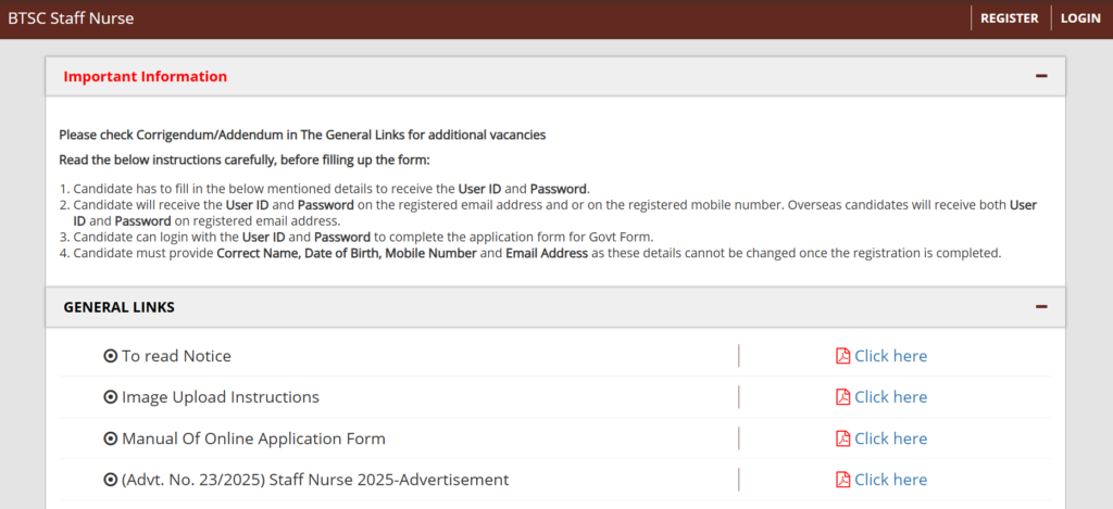 Staff Nurse Recruitment 2025
