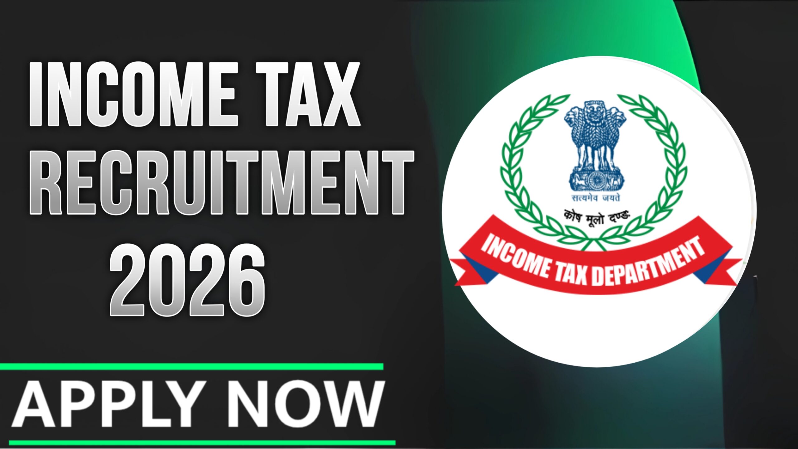 Income Tax Recruitment 2026