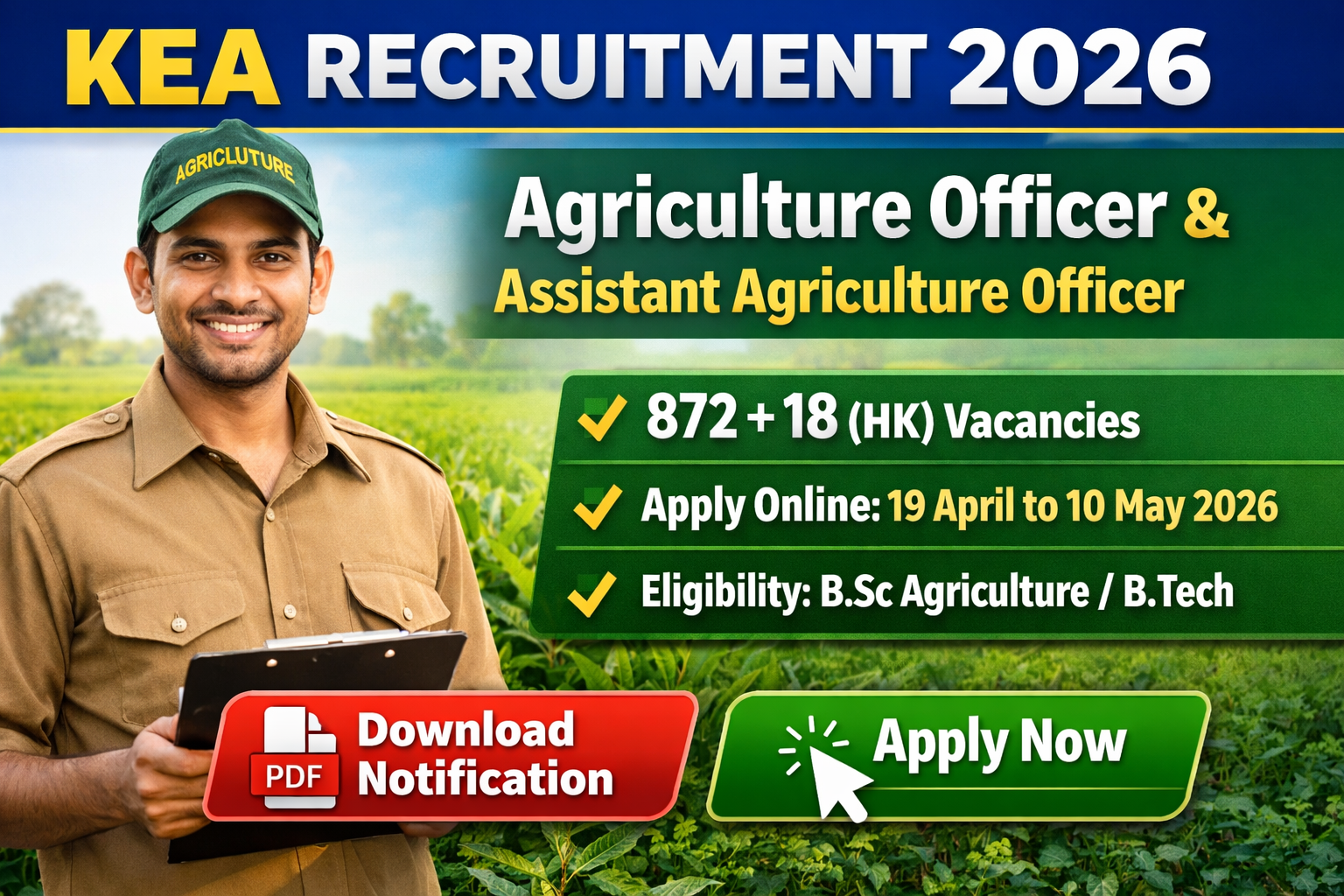 KEA Agriculture Officer Recruitment 2026